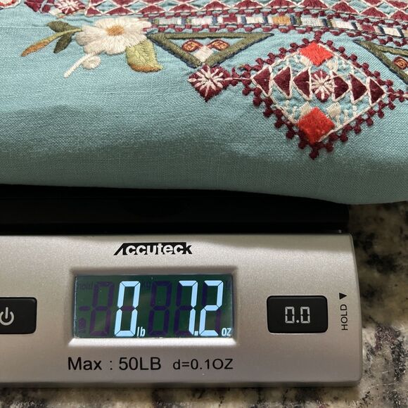 Johnny Was Beatriz Trapeze Embroidered Tunic Small Dress 100% Linen Bohemian - Picture 10 of 13